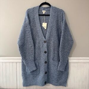 a.n.a. brand chunky cable knit long cardigan sweater women’s size Large NWT